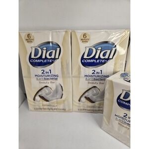 Discontinued Dial Coconut Milk 2-in-1 Antibacterial Beauty Bar Soap lot New